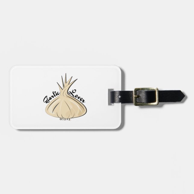 Garlic Lover Luggage Tag (Front Horizontal)