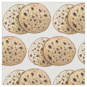 Garlic Naan Baked Indian Flatbread Cuisine Food Fabric