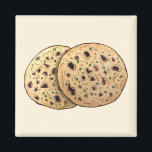 Garlic Naan Baked Indian Flatbread Cuisine Food Magnet<br><div class="desc">Design features an original marker illustration of a classic Indian garlic naan flatbread.

This design is also available on other products. Lots of additional Indian food-themed fabrics are also available from this shop. Don't see what you're looking for? Contact Rebecca to have something created just for you.</div>