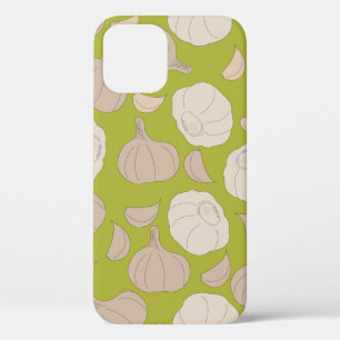 Garlic Pattern - Garlic Cloves & Bulb iPhone 12 Case