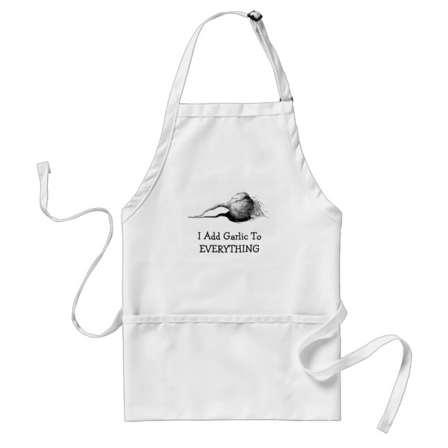 GARLIC: PENCIL REALISM: APRON (Front)