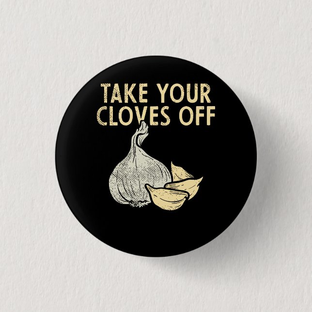 Garlic Plant 3 Cm Round Badge (Front)