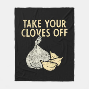 Garlic Plant Fleece Blanket