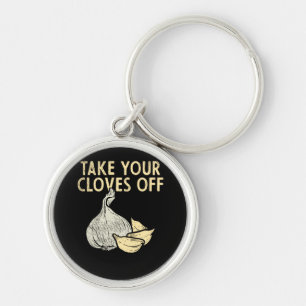 Garlic Plant Key Ring