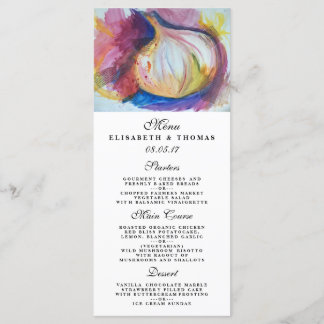 Garlic Portrait Collage Painting Artistic Menu