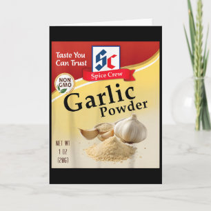 Garlic Powder Condiment Spice Costumes Group Match Card