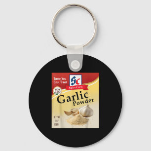 Garlic Powder Condiment Spice Costumes Group Match Key Ring