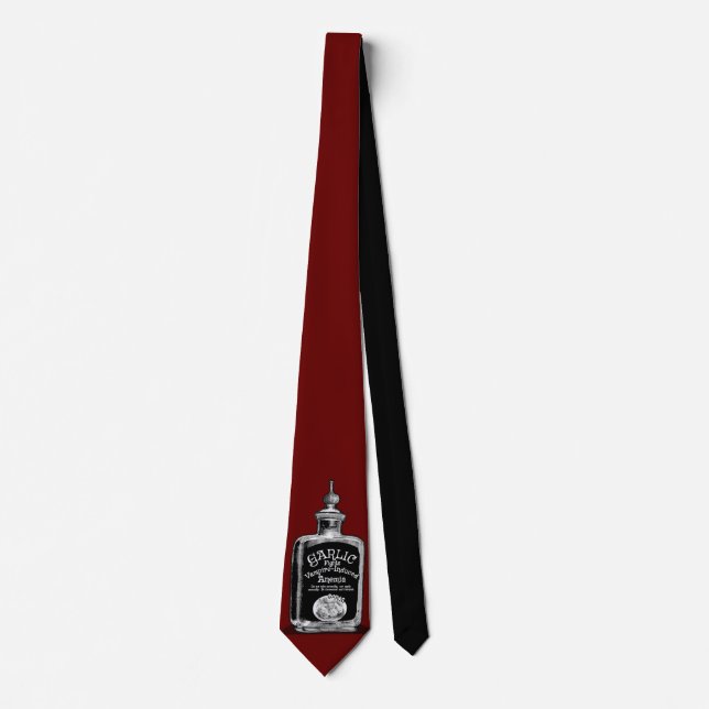 Garlic Prevents Vampire-Induced Anaemia Neck Tie (Front)