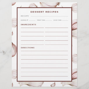 Garlic   Simple White   Dessert Recipe Page