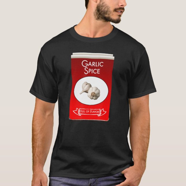 Garlic Spice Tin Girls Matching Halloween Costume T-Shirt (Front)