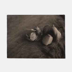 Garlic Still Life Fine Art Photograph Doormat