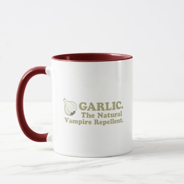 Garlic The Natural Vampire Repellent Mug (Left)