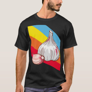 Garlic Vegetables Food Vegan Vegetarian  T-Shirt
