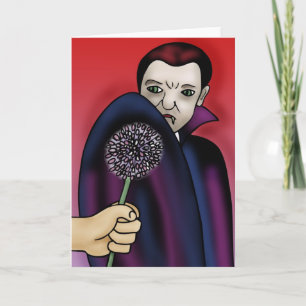 Garlic Wards Off the Vampire's Bite Card