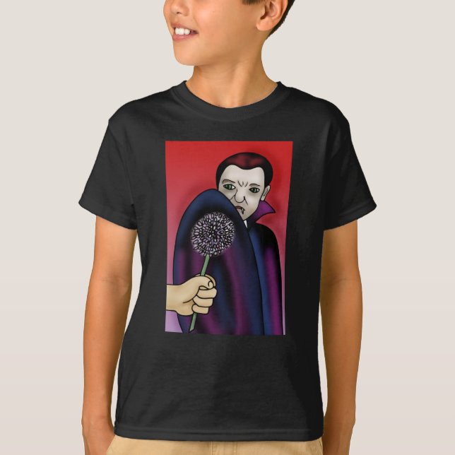 Garlic Wards off the Vampire's Bite T-Shirt (Front)