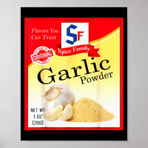 Garlic Wder Sce Group Costume Family Matching Hall Poster