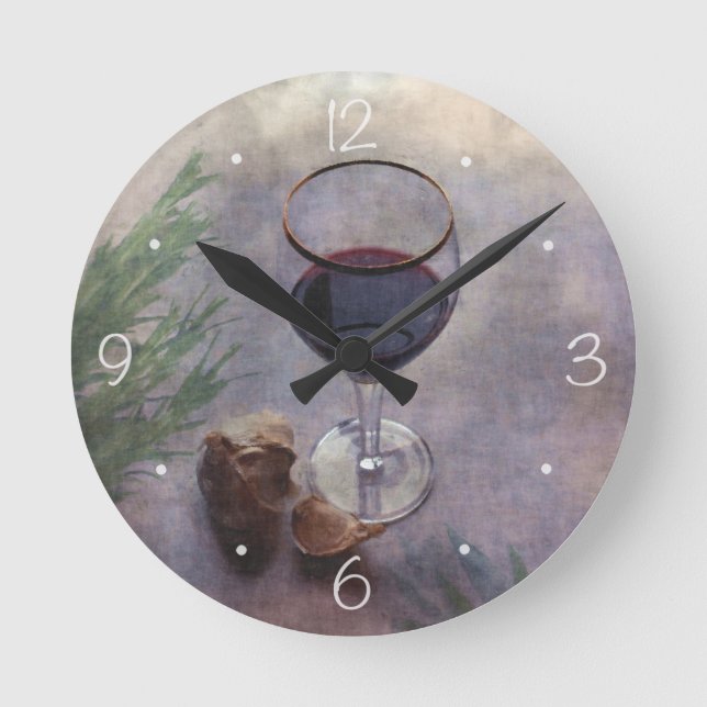 Garlic wine and herbs clock (Front)