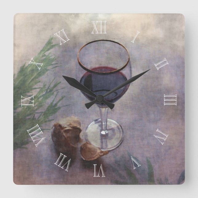 Garlic wine and herbs clock (Front)