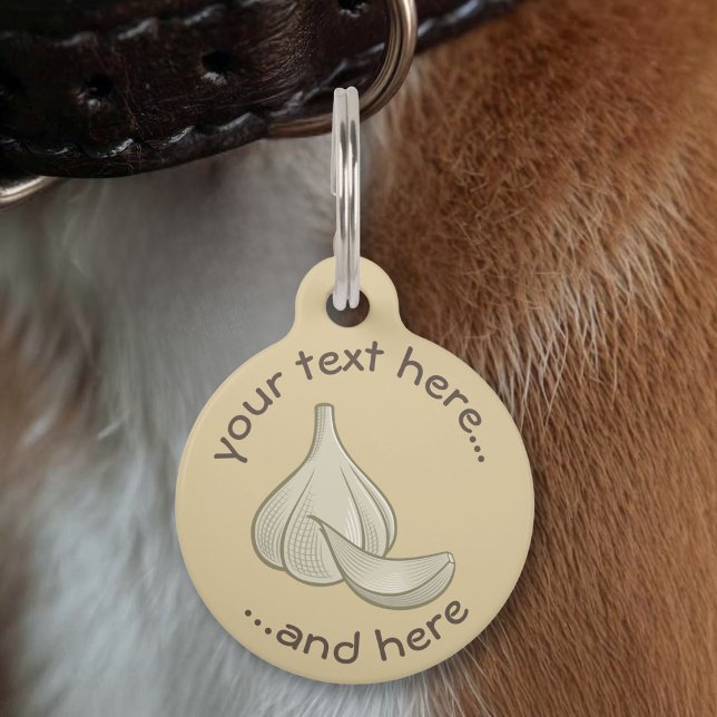 Garlic Woodcut Icon Pet Tag (Creator Uploaded)
