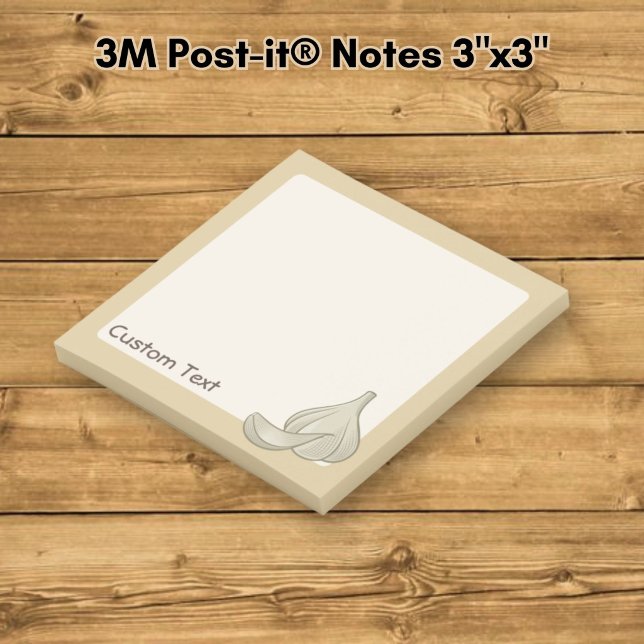 Garlic Woodcut Icon Post-it Notes (Creator Uploaded)