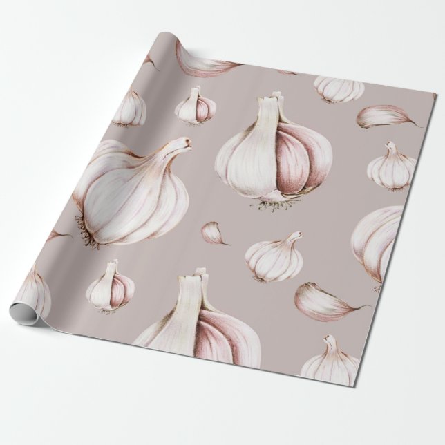 Garlic Wrapping Paper (Unrolled)