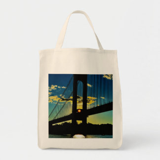 Garments: NY Elevation Verrazzano Bridge Sunset Tote Bag