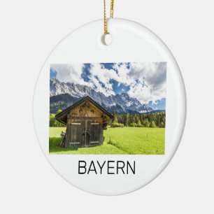 Garmisch Partenkirchen Bavaria Alps Panorama Ceramic Ornament