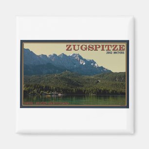 Garmisch - Zugspitze above the Eibsee Magnet