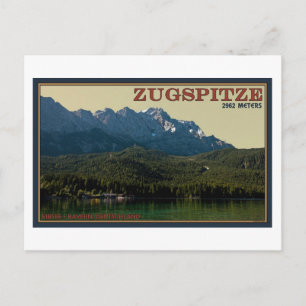 Garmisch - Zugspitze above the Eibsee Postcard