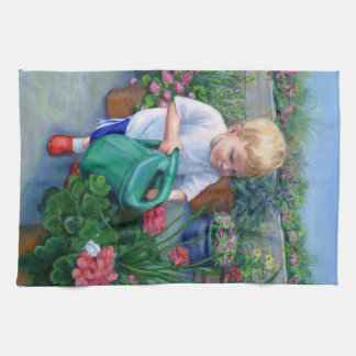 Garnen Watering Fun-- KitchenTowel Tea Towel