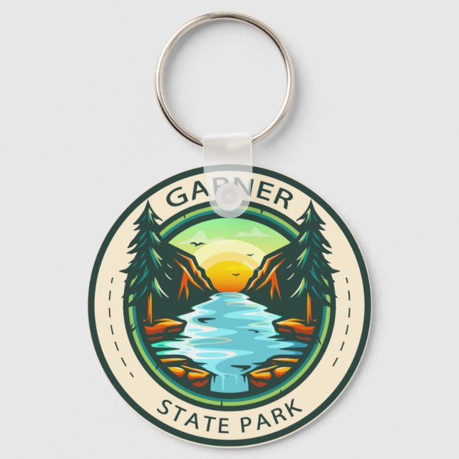 Garner State Park Texas Badge  Key Ring (Front)