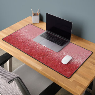 Garnet Abstract Art Desk Mat