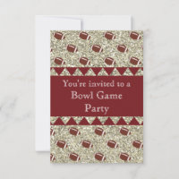 Garnet and Gold/Party Invitation