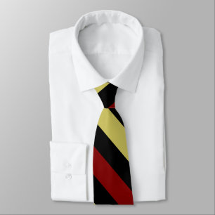 Garnet Gold and Black Diagonally-Striped Tie
