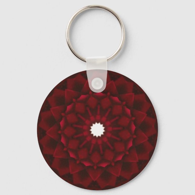 Garnet Kaleidoscope Key Ring (Front)