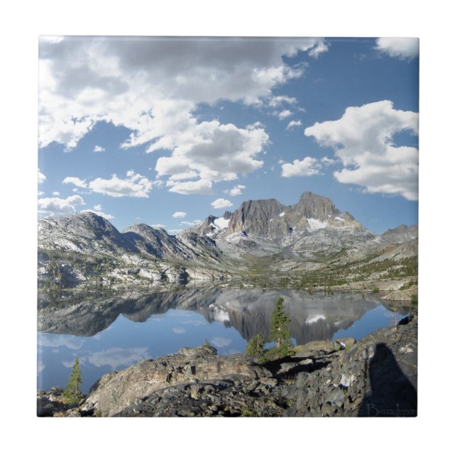 Garnet Lake and Banner Peak - John Muir Trail Tile (Front)