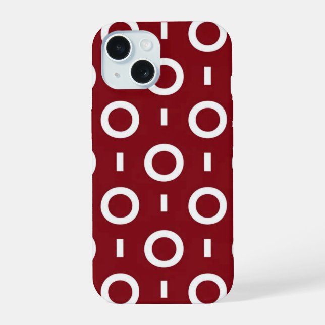 Garnet Orbit iPhone 15 Case (Back)