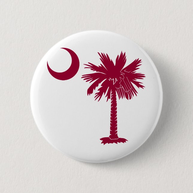 Garnet Palmetto 6 Cm Round Badge (Front)
