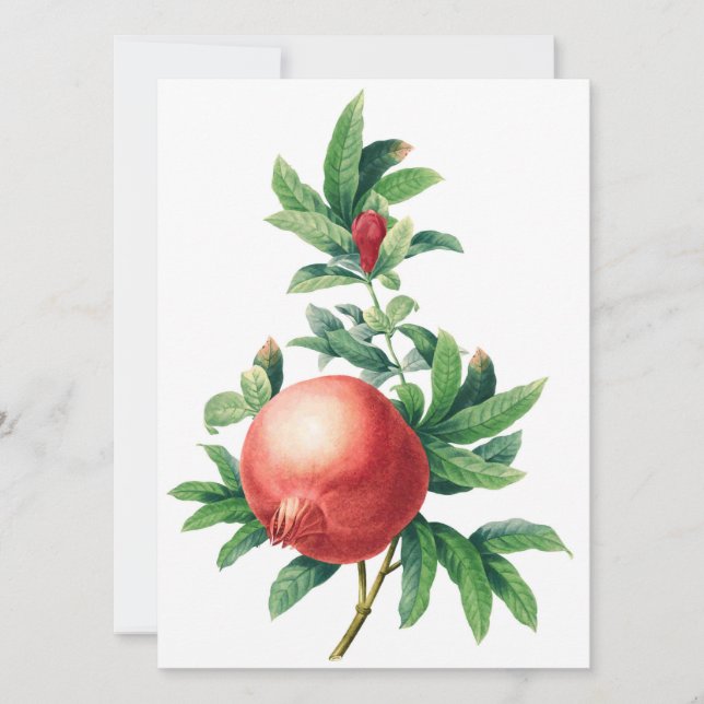 Garnet Pattern Flat Card (Front)