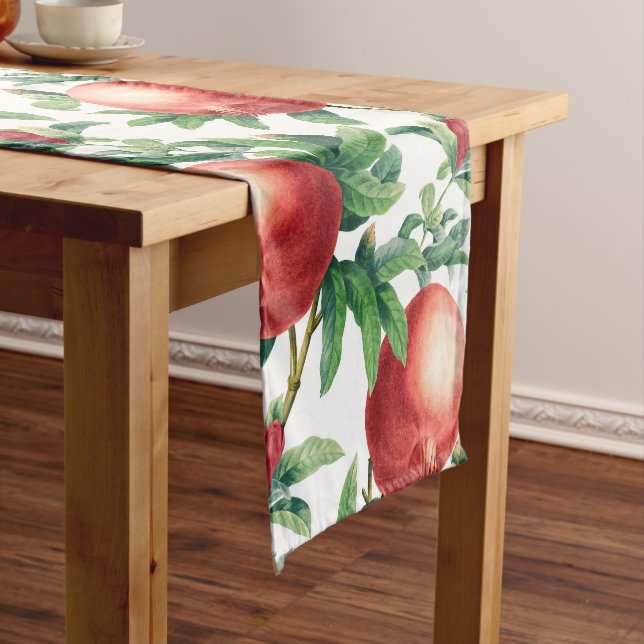 Garnet pattern short table runner (In Situ)
