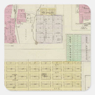 Garnett, Robinson, Hamlin, and Willis, Kansas Square Sticker
