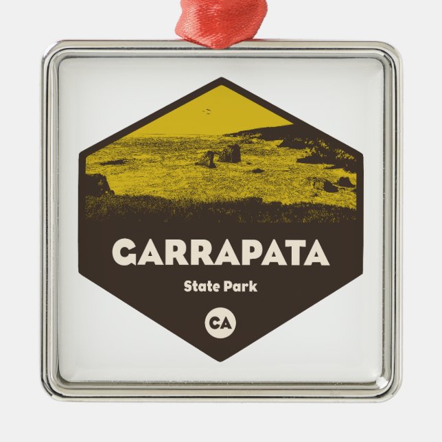 Garrapata State Park California Metal Ornament (Front)