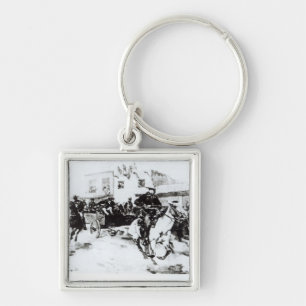 Garret brings in Billy the Kid, 1880 Key Ring