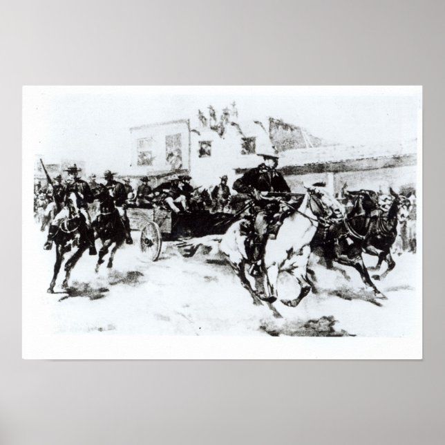 Garret brings in Billy the Kid, 1880 Poster (Front)