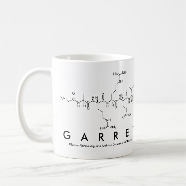 Garret peptide name mug (Left)