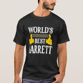 Garrett Surname Team Family Last Name World's Best T-Shirt