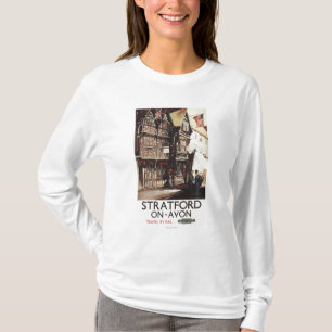 Garrick Inn and Harvard House Rail Poster T-Shirt