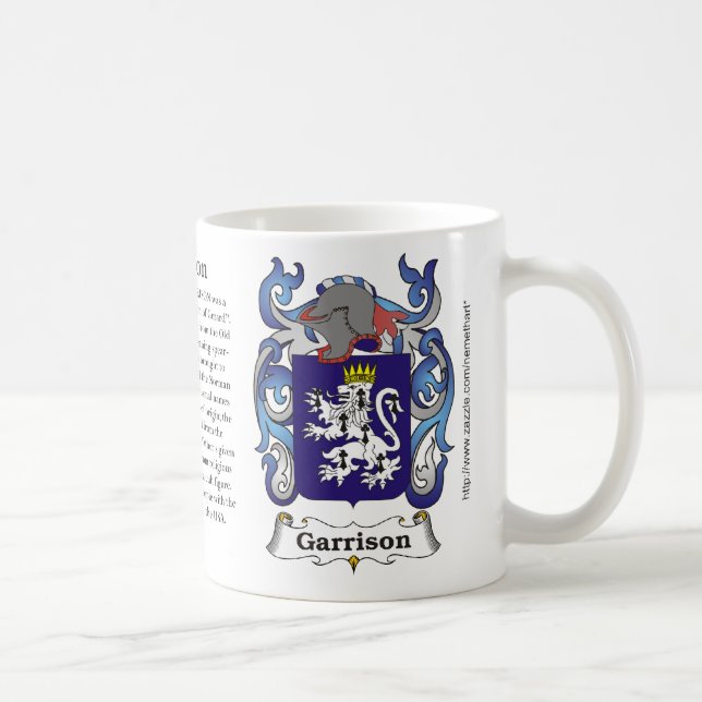 Garrison Family Coat of Arms mug (Right)