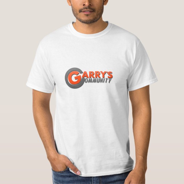 Garrys Community Orange Logo T-Shirt (Front)