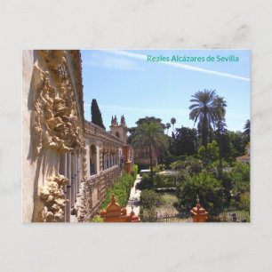 Garten von Reales Alcázares de Sevilla Postcard